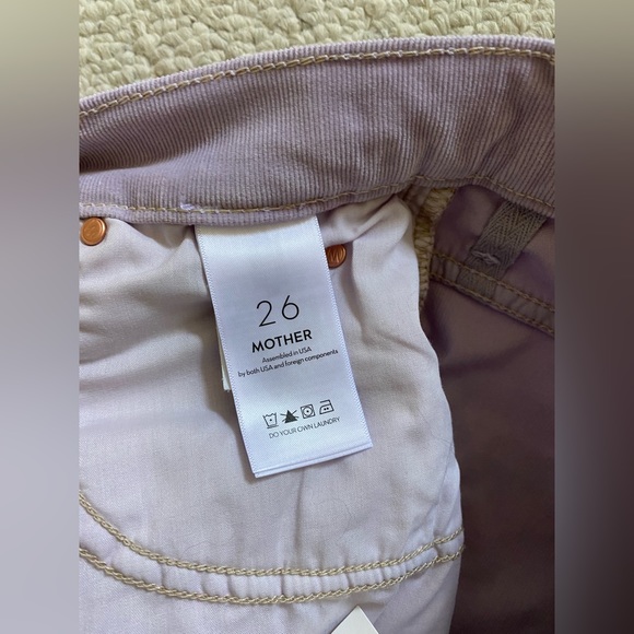 Brand new MOTHER The Tunnel Vision Sneak High-Rise Straight Corduroy Jeans (NWT) - Picture 13 of 16
